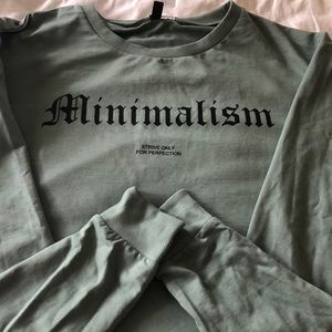 H&M divided sage/green sweatshirt “minimalism”